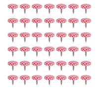 Operitacx 50 Mini Clavos Envueltos en Tela de Dos Patas para Manualidades Diy, Ligeros y Resistentes, Ideales para Juguetes y Bolsas, Paquete de 50 Unidades