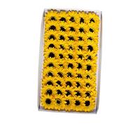 Operitacx 50 Pcs Girasol Flor De Jabón Cabezas De Flores Falsas a Granel Jabón De Pétalos De Flores Cabezas De Girasol Falsas Álbum De Recortes De Flores Caja De Regalo Artificial Novia