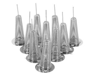 Operitacx 50 Piezas Base de Tablero de Reemplazo, Base de Cabezones de Hierro Plata, Adhesivo de Fácil Instalación, para Juguetes de Tablero y Manualidades DIY