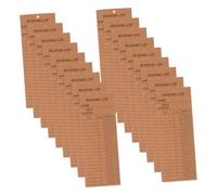 Operitacx 50 Piezas Book Tracker Bookmarks Resistente con Secciones para Registro de Lectura Compactos y Portátiles para Bibliotecas y Entusiastas Lectura con Agujero para Colgar