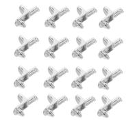 Operitacx 50 Piezas Soporte de estante de gabinete estantes de de muebles alfileres de muebles Aleación de zinc Plata