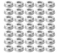 Operitacx 50 Piezas Tuercas Eje Bicicleta M8 Borde, Copas Buje Delantero y Trasero, Arandelas Cojinete Metal para Reparación Bicicletas Montaña y Carretera