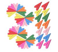 Operitacx 500 piezas Botones de Madera Corazón para Manualidades Botones de Costura Duraderos y Coloridos para Proyectos DIY y Scrapbooking