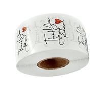 Operitacx 500 Piezas Etiquetas Adhesivas para de Cumpleaños Pegatinas Decorativas para Cajas de Unidades Resistentes para Manualidades y Embalaje Diseño con Frases de Agradecimiento para