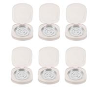 Operitacx 6 juegos de paletas de maquillaje vacías y recargables para sombras de ojos, base de maquillaje, colorete y pintalabios, con bandeja metálica extraíble de 42 mm para uso doméstico