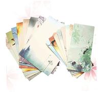 Operitacx 6 Juegos Papelería con Sobres Carta Diseño Impreso Elegante Sobres para Cartas Invitaciones y Correspondencia Material Ligero y Seguro