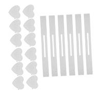 Operitacx 6 Juegos Plastic Canvas For Crochet Bag Bottoms Heart Shaped Mesh Sheets DIY Handmade Purse Base Supportive Craft Materials For Bag Making