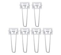 Operitacx 6 Patas Plegables para Muebles de Metal Resistente, Fáciles de Instalar y Reemplazables para Proyectos DIY y Suministros del Hogar