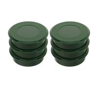 Operitacx 6 Piezas Cubierta de Plástico Verde para Hoyo de Golf en Putting Green, Diseño Portátil y Apariencia Profesional, Adecuado para Práctica y Torneos