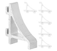 Operitacx 6 Piezas de Clips de Aluminio para Estantes de Refrigerador y Congelador, Soporte Pequeño para Estanterías, Accesorios para Frigoríficos Comerciales, Recambios para Nevera, Uso