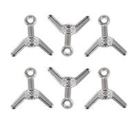 Operitacx 6 Piezas Kit de Tornillos de Acero Inoxidable M8x30mm Tuercas de Ala y Agujero para Fijación y Bloqueo Fácil en Reparación y Construcción