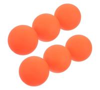 Operitacx 6 Piezas Pelota de Hockey para Exteriores en PVC Naranja Pase Preciso y Alta Visibilidad para Superficies Duras y Aventuras Prolongadas al Aire Libre