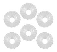 Operitacx 6 Piezas Recogedor de Gotas de Cera de Vidrio Redondo para Candelabros, Protector Antigoteo Reutilizable Que Captura la Cera y Protege Superficies en Fiestas y Celebraciones