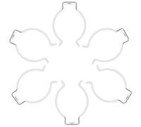 Operitacx 6 piezas Soporte de Montaje LED Inoxidable de Abrazaderas Prácticas para Tubos Fluorescentes Instalación y Estable Hogar y Oficina