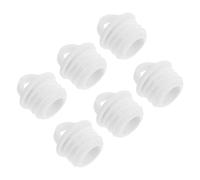 Operitacx 6 Piezas Tapón de Goma para Cubo de Fregona y Bañera, Accesorio de Sellado Blanco Fácil Extracción y Control de Flujo, Repuesto Práctico para Limpieza