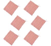 Operitacx 6 Piezas Toalla para de Algodón de 6 Niveles Tejido Liso y Estructura de Trama Simple, Suave y Protectora para Piel Sensible el Baño y Cambios de Pañal