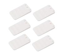 Operitacx 6 Piezas Unidades Almohadillas Antideslizantes para Patas de Muebles Elevadores para Sofá Mesa y Cama Base Protectora Blanca para Estabilidad y Protección de