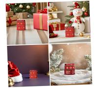 Operitacx 6 Rollos Ancha con Brillo para Envolver Regalos Navidad Organza Translúcida con Detalle Dorado Cinta Flexible con Diseño para Manualidades Lazos y Decoraciones Festivas