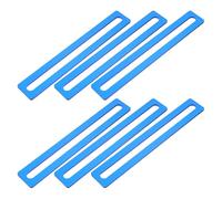 Operitacx 6 Tiras Guía de Lectura para Dislexia Azul, Regla Transparente Flexible de Acrílico, Marcadores de Apoyo Escolar Adultos, Herramientas Portátiles para Mejorar Comprensión