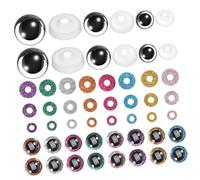 Operitacx 60 Juegos Safety Eyes For Crochet Toys Plastic Doll Eyes Kit For Stuffed Animals and DIY Puppet Making Easy Installation and Material