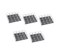 Operitacx 60 Piezas Caja Expositor para Minerales Transparente Organizador Resistente al Agua y Caídas Plástico Duradero para Colección y Almacenamiento Seguro de Muestras Pequeñas