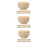 Operitacx 60 Piezas Mini Cuencos de Madera sin Pintar para Manualidades Infantiles Pequeños Ornamentos de Madera para Pintar para Decoración y Actividades