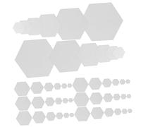 Operitacx 600 Hojas Manualidades de papel con hexágono de patchwork plantillas de empalme de papel plantillas de papel para coser plantilla de elaboración de ropa papel hexagonal Colcha