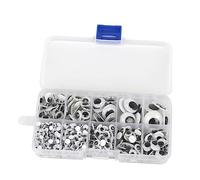 Operitacx 600piezas Globos Oculares Móviles Adhesivos De Plástico para Manualidades Ojos Autoadhesivos Reales para Muñecas Juguete De Globo Ocular Pegatina