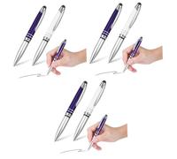 Operitacx 6piezas Bolígrafo Led Luz Lápiz Capacitivo y Punta Fina Bolígrafo De Clip para Escritorio y Uso Diario