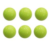 Operitacx 6piezas Pelotas de Golf Fluorescentes Resistentes para Uso Nocturno Unidades Material de Caucho Sintético Duradero para Práctica y Torneos de Golf al Amanecer Anochecer