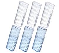 Operitacx 6piezas Porta Joyas De Viaje Caja Pequeña para Organizador De Palillos De Dientes Contenedor para Discos De Algodón