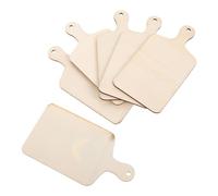 Operitacx 6piezas Tablas De Madera Mini Para Servir Y Cortar Para Diy Y Decoración Tablas De Madera Naturales Para Quesos Frutas Y Aperitivos