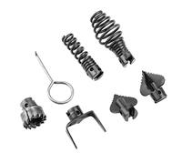 Operitacx 7 piezas Limpiadores de Desagües para Hogar Accesorios de Limpieza para Baños Herramientas Profesionales de Desatasco y Drenaje Color Negro