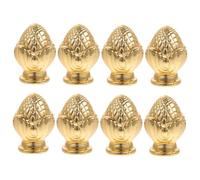 Operitacx 8 piezas Decorativas para Lámparas de Mesa y Remates Dorados Sólidos para Pantalla Soporte de Pantalla Elegante