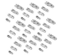 Operitacx 800 Piezas Conector De Cadena Para Placa De Identificación De Perro Conectores Metálicos De Bola Para Reparar Cordones Conector De Cadena De Bolas y Joyería