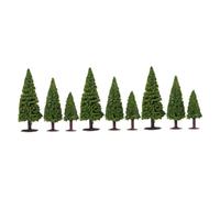 Operitacx 9 Piezas Micro Model Trees Miniature Simulation Tree Statues For DIY Crafts Urban Planning Garden Design Landscape Decor