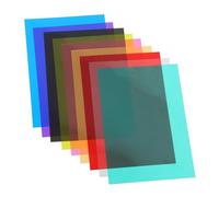 Operitacx 9piezas Película de PVC de Color Láminas Difusoras de Luz Geles de Luz para Iluminación Filtro de Color para Fotografía Láminas Colores