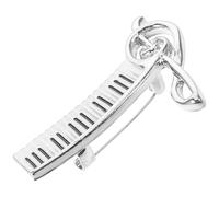 Operitacx Accesorio de Ropa Forma de Musical de Piano y Elegante en Aleación de Zinc Pin de Solapa Que Añade Sofisticación y Estilo Único para Mujer