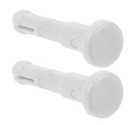 Operitacx Accesorio Práctico Bordes Lisos Pin Fijo de Plástico Blanco 1 Par para Mentonera de Equipo Óptico para Uso en Hospital y Escuela