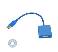 Operitacx Adaptador USB Vga Conector para Monitor Compatible con Soporte para Múltiples Pantallas Sin Necesidad de Fuente de Alimentación