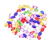 Operitacx Adorno Yuan Bao de Cristal Multicolor, Estilo Chino para Mesa | Figura Compacta, Modelado Lingote Dorado, Adecuado para Mostrador, Tienda o Maceta, Aspecto Brillante