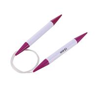 Operitacx Agujas Circulares Para Tejer 15 Mm De Plástico Ligeras, Herramientas Para Tejer Calcetines y Chales, Manualidades Para Aficionadas, Adecuado Para Invierno y Regalos