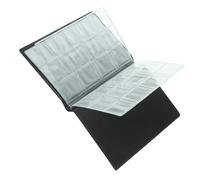 Operitacx Álbum de Monedas con PU Elegante Transparentes para Organizar Monedas Conmemorativas Fichas y Insignias Protector de Colecciones para Coleccionistas