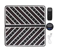 Operitacx Alfombrilla de masaje de pies eléctrica, control remoto, alfombrilla de masaje de pie, reposapiés portátil para el hogar