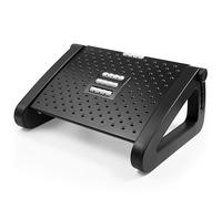 Operitacx Almohadilla De Pedal Oficina Taburete De Pie Ajustable Escabel Reposapiés Heces Para Circulación Patas Bajo Descansar Arrodillado Escritorio Apoyo Fiestero Ergonómico Abs Negro
