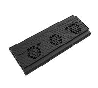 Operitacx Base De Refrigeración Vertical para Consola De Ventilador Control De Temperatura y Hub USB Triple Compatible One Negro