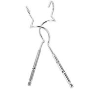 Operitacx Batidor de Mano Giratorio de Acero Inoxidable 2 Piezas Gancho para Masa y Accesorios para Batidoras Manuales, Adecuado para Cocinar y Hornear Reutilizable