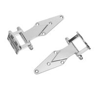 Operitacx Bisagra de Aleación de Zinc Bisagra Puerta Resistente Temperatura 2 Piezas Color Plata Diseño Ajustable, para Caja Vaporera y Horno, Restaurante E Industrial