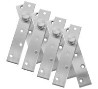 Operitacx Bisagra Oculta de Acero Inoxidable para Puerta Secreta Rotación de 360 Grados, 4 Piezas, Conexión Firme y Resistente a Deformaciones para Armarios Ocultos