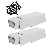 Operitacx Bisagras Metálicas para Puerta de Congelador Horizontal Resorte, Kit 2 Piezas Grande para Reemplazo de Bisagra Refrigerador, Accesorio Duradero para Reparación y Mantenimiento